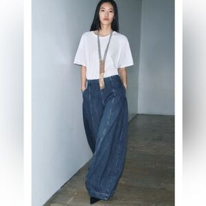 ZARA HIGH-WAIST BALLOON JEANS ZW COLLECTION